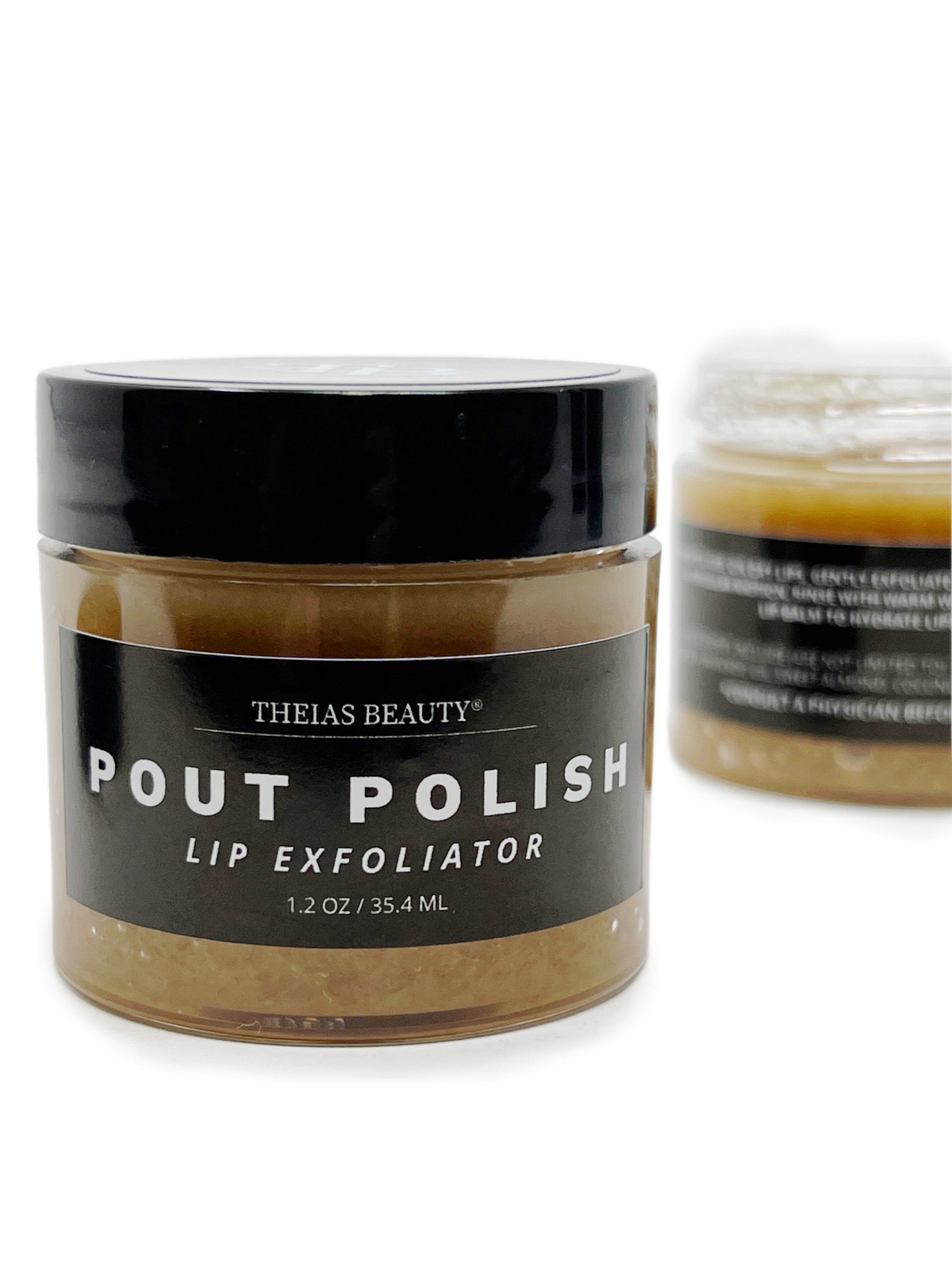 POUT POLISH Exfoliating Sugar Lip Scrub – Hydrating & Soothing