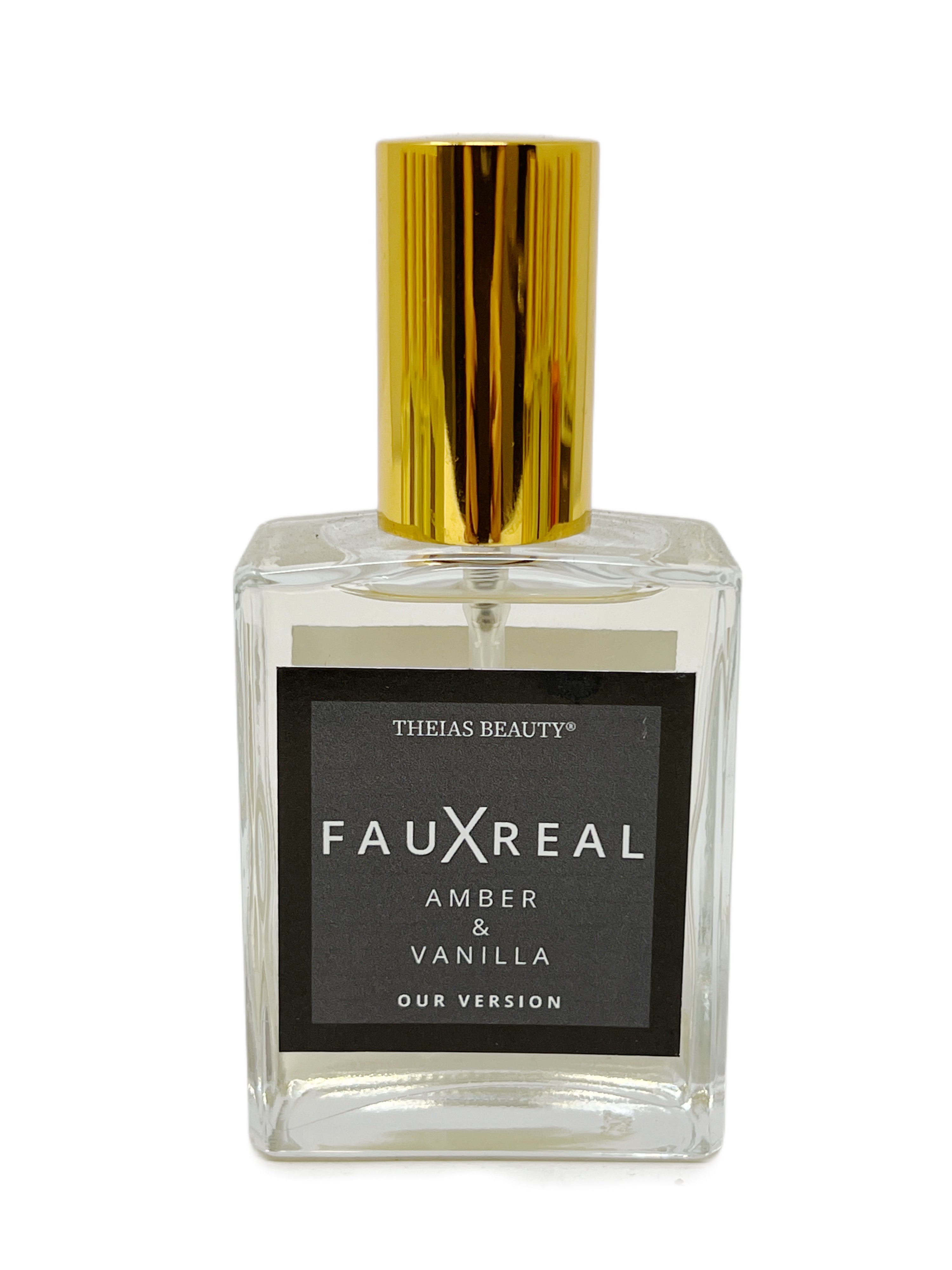 FauxReal Amber & Vanilla – Designer-Inspired Luxury Fragrance (Spray & Roll-On)