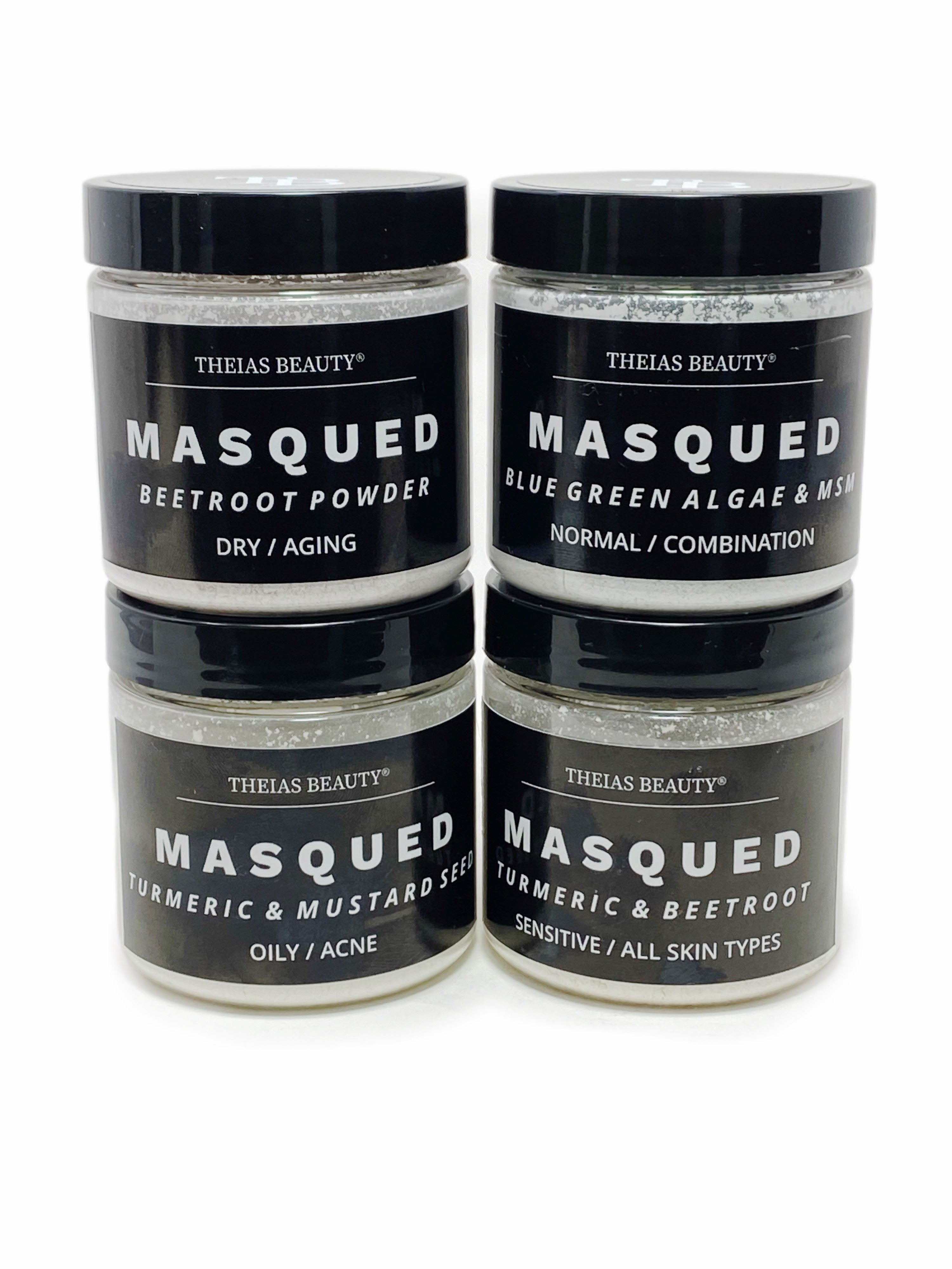 MASQUED Natural Face Mask – 4 Options for Every Skin Type